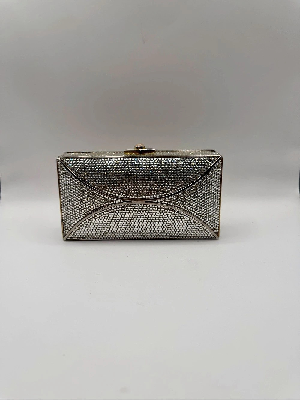Judith Leiber Crystal Minaudière Clutch